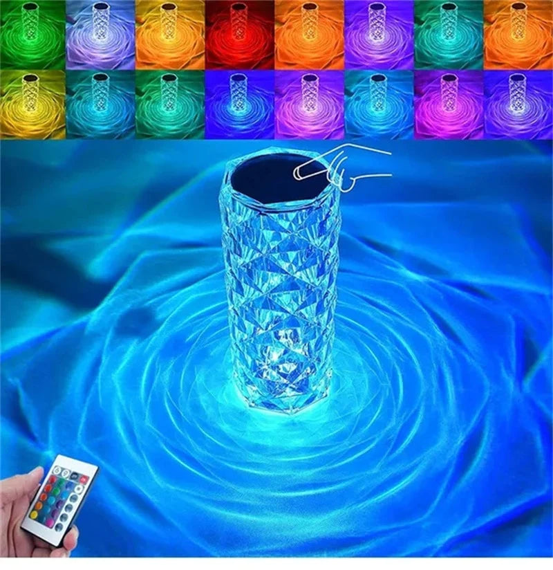 LÁMPARA CRISTAL LED