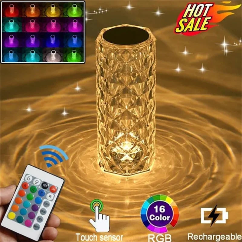LÁMPARA CRISTAL LED